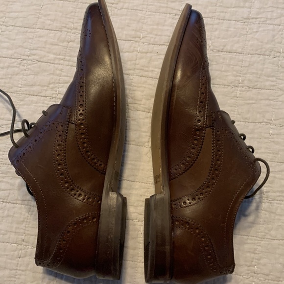 Florsheim Only Macy's Men's 11588 200 Size 10 1/2 D Brown Wingtip Dress Shoes - Picture 5 of 6